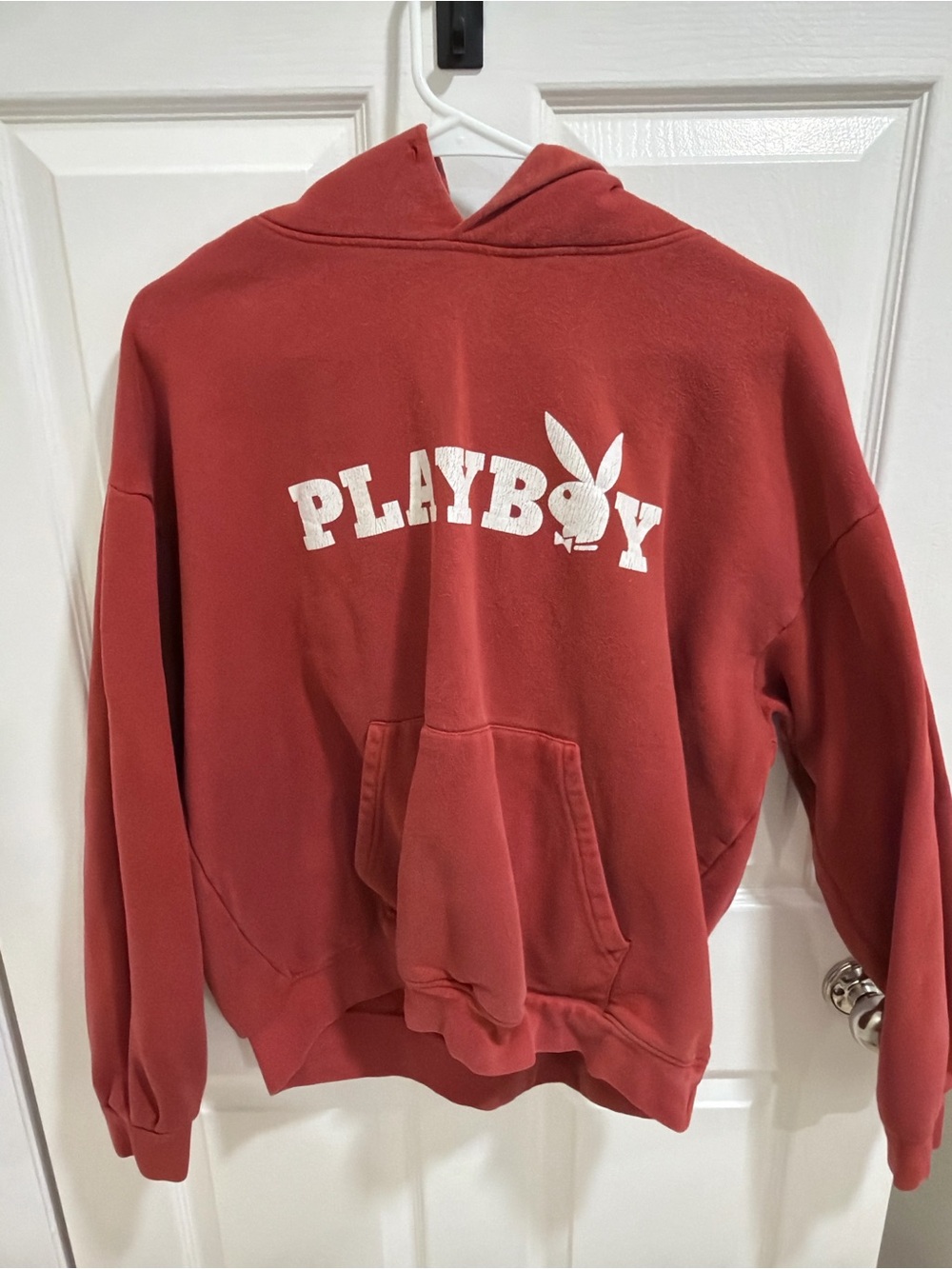 Playboy Red Hooded Sweatshirt